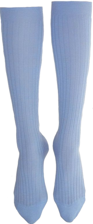 blue knee high socks