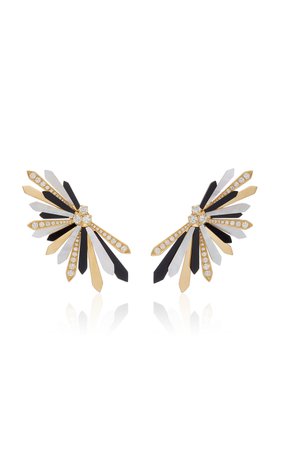 Exclusive 18K Yellow Gold Penacho Earring by Colette Jewelry | Moda Operandi