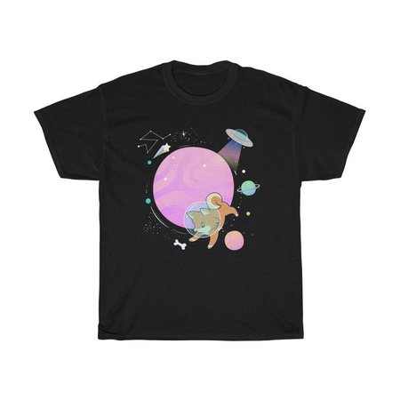 Shiba Inu Shirt Ufo shirt alien shirt planets shirt space | Etsy
