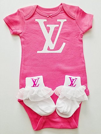 Pink Louis Vuitton Baby Outfit💕🤍