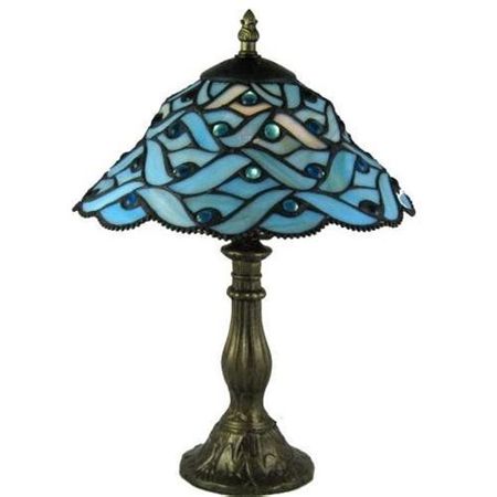 aqua blue tiffany lamp at DuckDuckGo