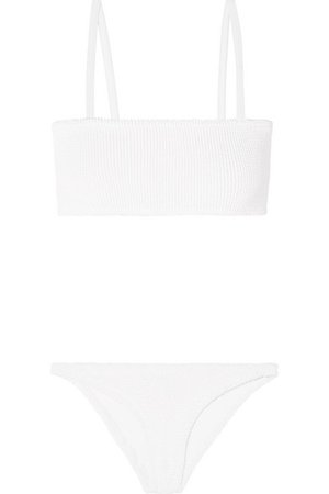 Hunza G | Gigi seersucker bikini | NET-A-PORTER.COM