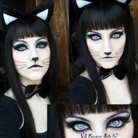 cat makeup black - Google Search