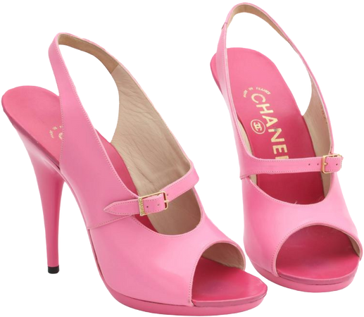 Chanel Vintage Pink Sandal Shoes, 1995