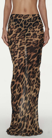 rat and boa leopard skirt
