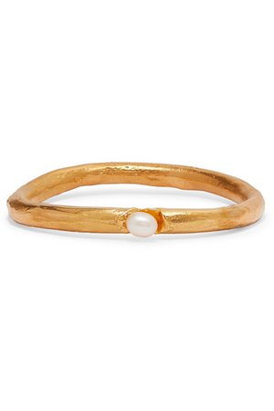 Alighieri | Dealer's Choice gold-plated pearl bracelet | NET-A-PORTER.COM