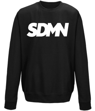 SDMN BLACK Sweat White Logo – Sidemen Clothing