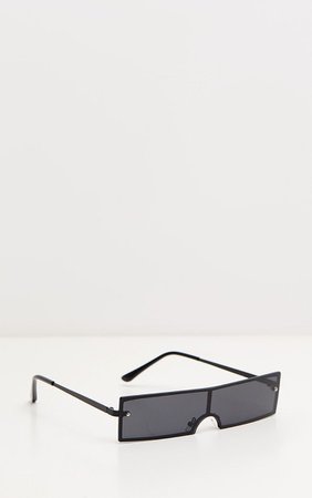 Black Rectangular Sunglasses | Accessories | PrettyLittleThing