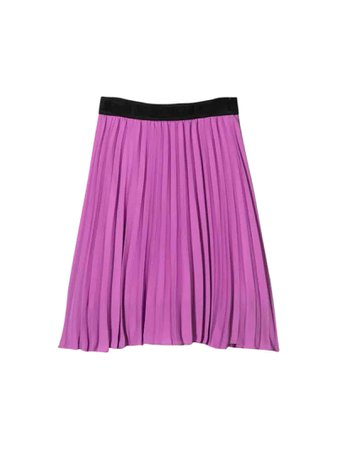 MSGM Pink Plissé Skirt