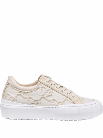 Shop Fendi FF Karligraphy low-top sneakers with Express Delivery - FARFETCH
