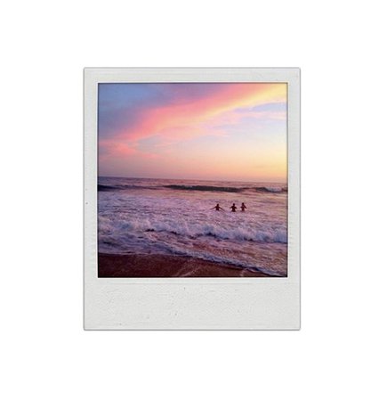 sunset polaroid