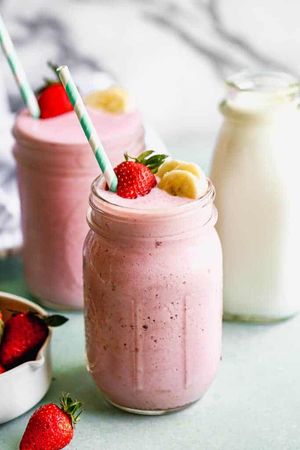 protein shake strawberry banana
