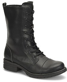 Steve Madden Women's Troopa Combat Leather Boots & Reviews - Boots - Shoes - Macy's