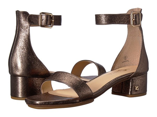 Yosi Samra - Daniel (Dark Gold Metallic Textured Leather) Women's Dress Sandals