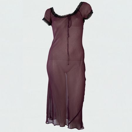 Betsey Johnson Women's Purple Dress | Depop