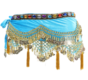 Belly Dance Hip Scarf Coins (8 Colors Available) – Nefertiti Bellydance