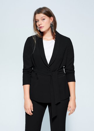 Structured suit blazer - Suits Plus sizes | Violeta by Mango USA