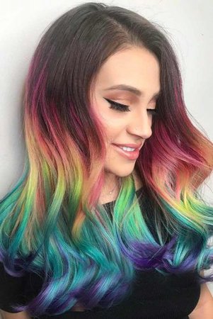 rainbow balayage hair - Google Search
