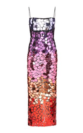 Alexi Mirror-Embellished Organza Gown by Rachel Gilbert | Moda Operandi