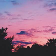 tumblr pink aesthetic sky