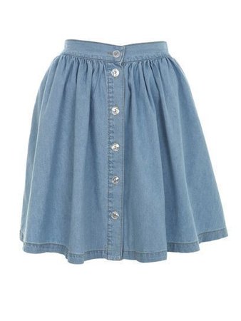 Light Blue Denim Skirt