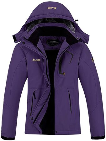 Amazon.com: MOERDENG Women's Waterproof Ski Jacket Warm Winter Snow Coat Mountain Windbreaker Hooded Raincoat: Clothing