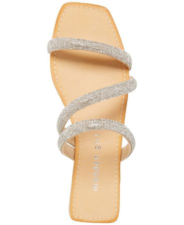 Madden Girl Parfait Rhinestone Embellished Slip-On Slide Sandals & Reviews - Sandals - Shoes - Macy's