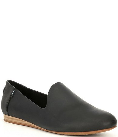 TOMS Darcy Leather Flat Loafers | Dillard's