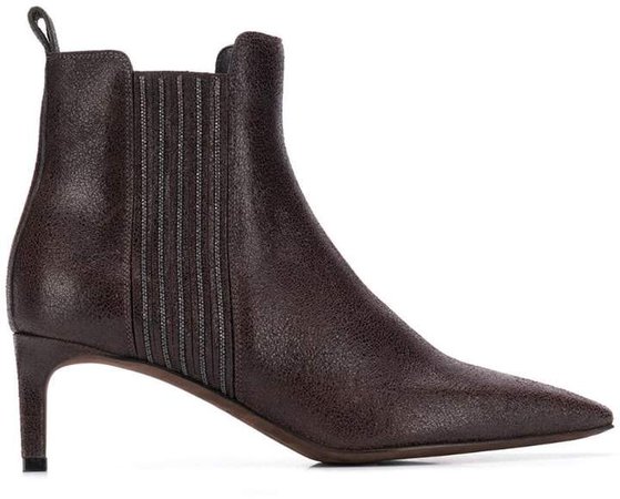 textured ankle boots