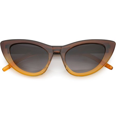 Women's Oversize Translucent Gradient Lens Cat Eye Sunglasses - zeroUV
