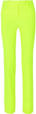 Neon Cady Straight-leg Pants - Yellow