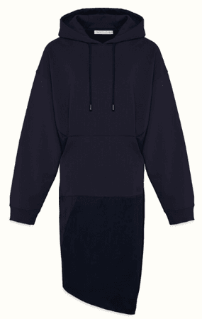 Fenty | Dual-fabric hoodie Deep Navy 2/20
