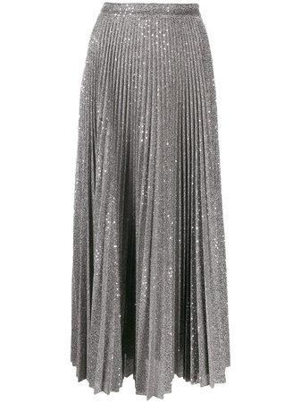 Dondup Sequin-Embellished Midi Skirt