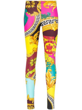 Versace Voyage Barocco print leggings £460 - Shop Online - Fast Global Shipping, Price