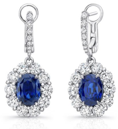 blue Safire earrings