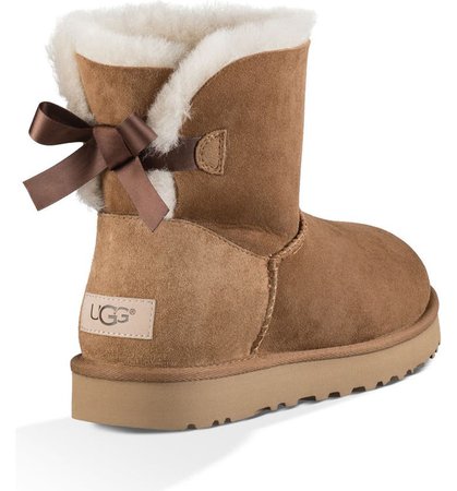 UGG® Mini Bailey Bow II Genuine Shearling Bootie | Nordstrom