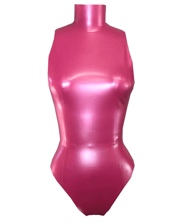 Vex Clothing Latex Bodysuit Pink