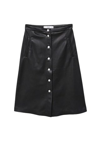 MANGO Buttoned midi skirt