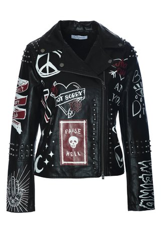 Punk AF Faux Leather Jacket
