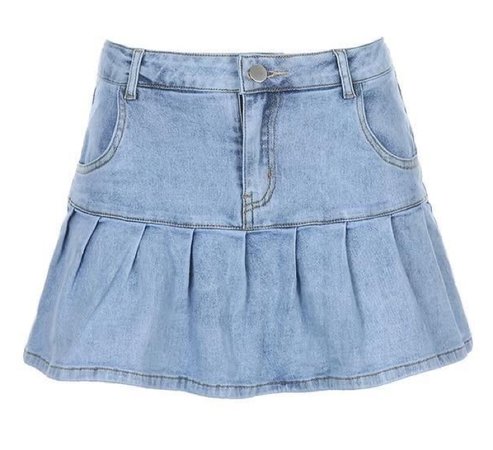 mini jean skirt