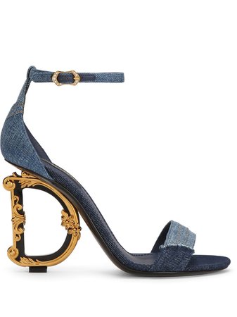 Dolce & Gabbana DG Heel Patchwork Sandals - Farfetch