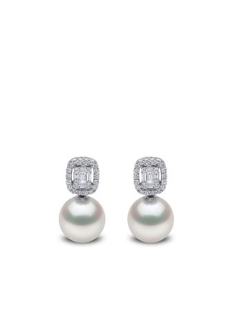 Yoko London 18kt White Gold Starlight South Sea Pearl And Diamond Earrings - Farfetch