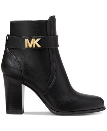 Michael Kors Women's Jilly Dress Ankle Block Heel Dress Booties & Reviews - Booties - Shoes - Macy's
