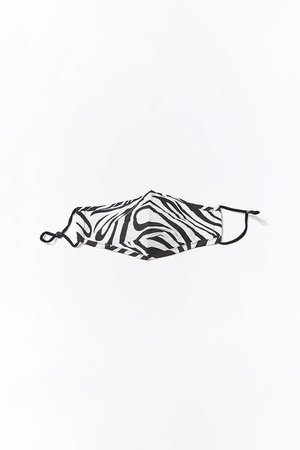 Zebra Print Face Mask | Forever 21