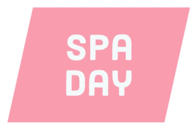 spa day text title
