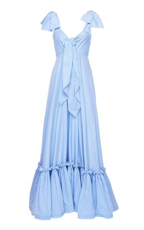 Buenavista Striped Cotton-Poplin Dress
