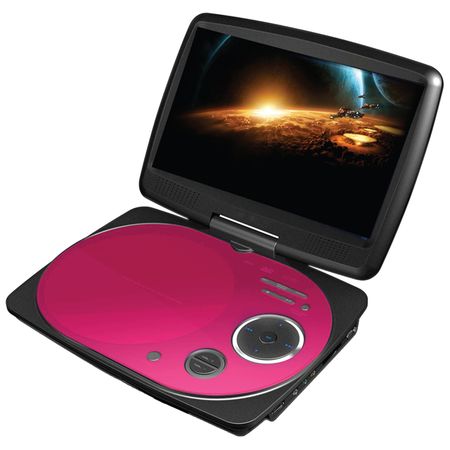 DVD Player pink movie cd