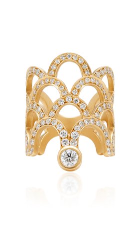 Large Scale Diamond Ring by Doryn Wallach | Moda Operandi