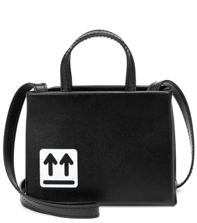 Baby Box Mini Leather Crossbody Bag - Off-White | Mytheresa