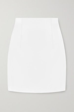 Umea Faux Leather Mini Skirt - Off-white